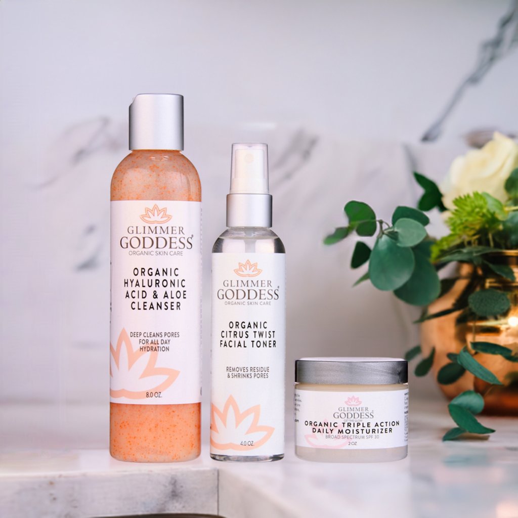 Organic 3-Step Anti-Aging Skin Care Routine